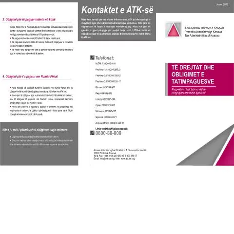 Document preview: Udhëzuesi për tatimpaguesit në Kosovë — Tatime & fiskalitet