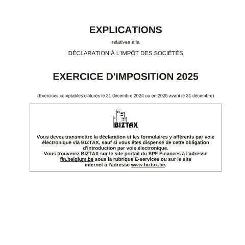 Aperçu du document Comprendre la déclaration à l'impôt des sociétés pour 2025 — Impôts & fiscalité (CERFA n°121-declaration-isoc-explications-2025)