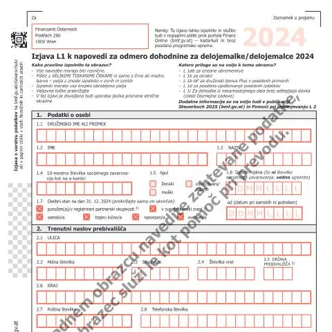 Dokumentvorschau: Wichtige Informationen zur L1-SI Erklärung 2024 — Steuern (CERFA n°L1-SI)