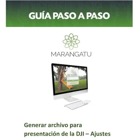 Vista previa del documento Guía para generar archivo de la DJI - Ajustes de Precios — Trámites administrativos