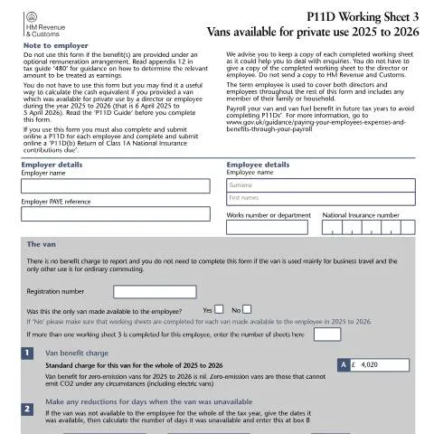 Document preview: How to Calculate Taxable Benefits for Company Van Personal Use — Taxes