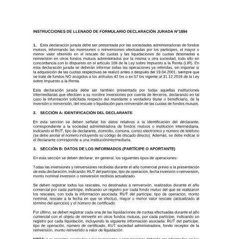 Vista previa del documento Análisis de la Declaración Jurada Anual sobre Fondos Mutuos 2016 — Trámites administrativos (CERFA n°2016)