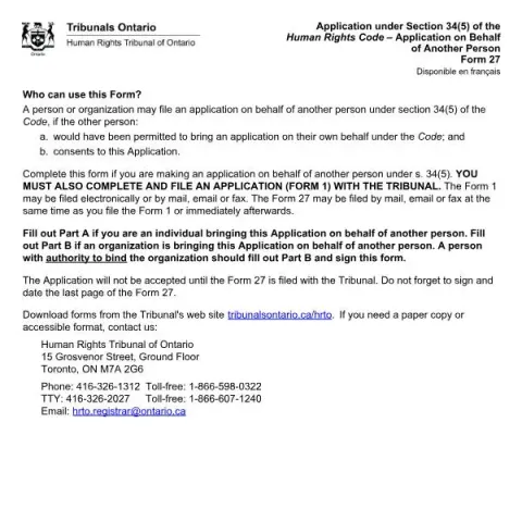 Document preview: Understanding Form 27 for Third-Party Representation (English / French) — Legal & justice (Form 27)