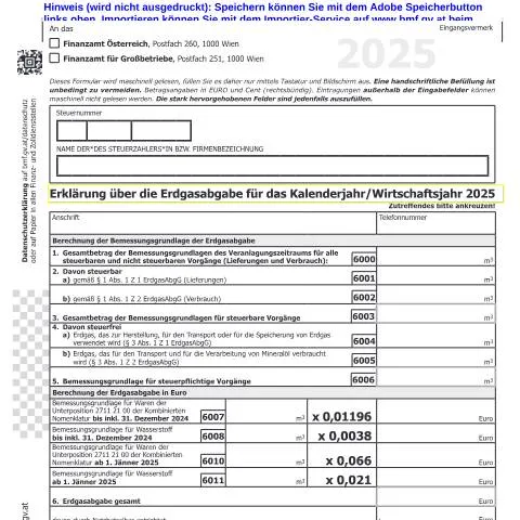 Dokumentvorschau: Wichtige Informationen zur EGA1 für 2025 — Steuern (CERFA n°EGA1)