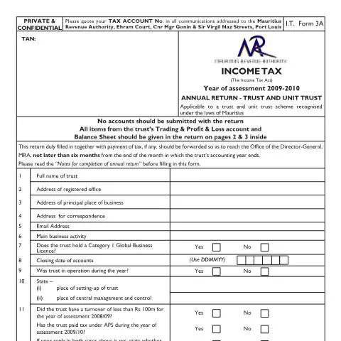 Document preview: Understanding the ITTrust3A0910Final Form for 2009/2010 — Government & admin (CERFA n°ITTrust3A0910Final)