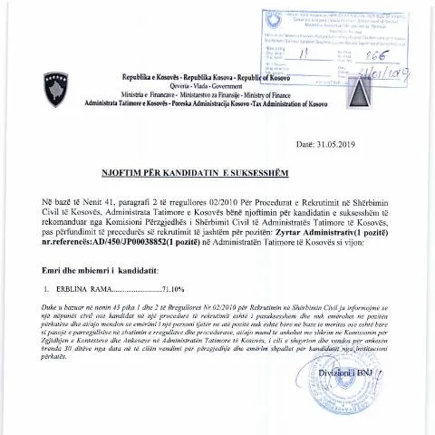 Document preview: Roli i NJOFTIMIT PËR KANDIDATIN E SUKSESSHËM në Punësim — Punë & punësim