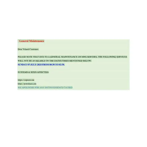 Document preview: Navigating the General Maintenance Document in Mauritius — Government & admin (CERFA n°General-Maintenance)