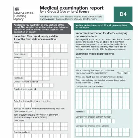 Document preview: DVLA Group 2 Medical Fitness Standards for Heavy Vehicle Drivers — Vehicle & driving