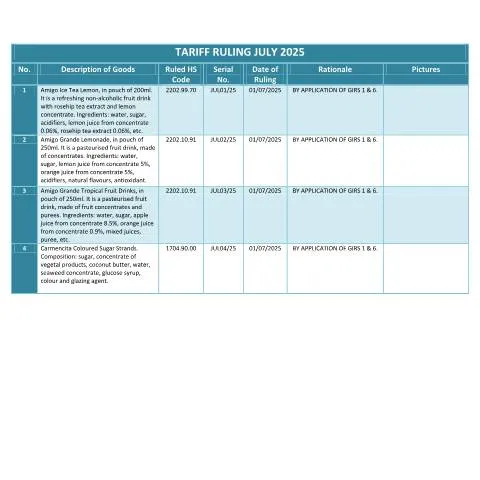 Document preview: Understanding the July 2025 Tariff Ruling in Mauritius — Government & admin (CERFA n°TRJuly2025)