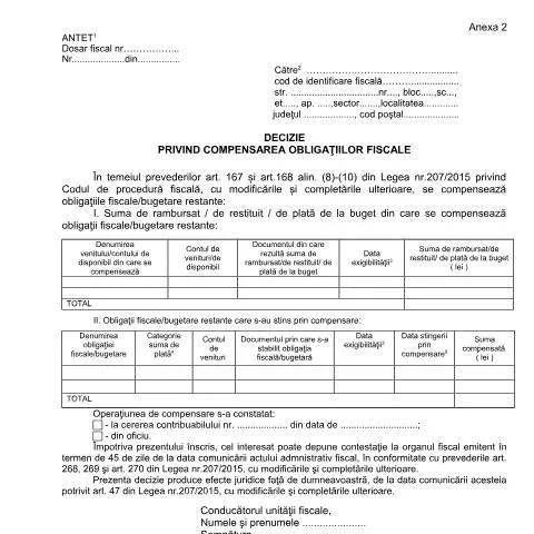 Document preview: Importanța Deciziei OPANAF 63/2017 în gestionarea datoriilor fiscale — Impozite & fiscalitate (CERFA n°A2_OPANAF_63_2017)