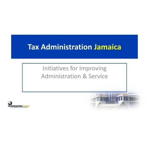 Document preview: Strategies for Improving Jamaica's Tax Service — Taxes (CERFA n°initiatives_to_improve_ta_service)