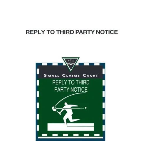 Document preview: How to Respond to a Third Party Notice in BC Small Claims Court — Legal & justice (SCL 801)