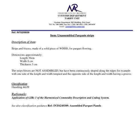 Document preview: Essential Guide to Unassembled Parquet Panels Classification — Government & admin (CERFA n°Unassembled_Parquet_Panels)