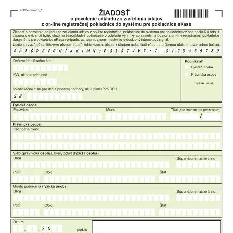 Document preview: Formulár ZoPOeKasav19: Ako požiadať o odklad zasielania údajov — Administratívne úkony (CERFA n°ZoPOeKasav19)