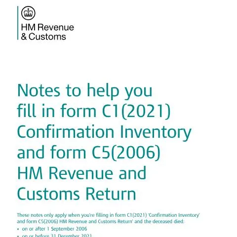 Document preview: Scottish Estate Inheritance Tax: C1 and C5 Forms Explained — Taxes