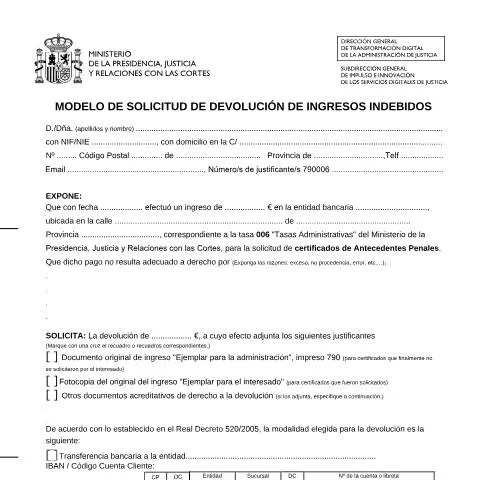 Vista previa del documento Guía Completa para la Solicitud de Devolución de Ingresos Indebidos — Trámites administrativos