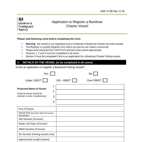 Document preview: Essential Guide to Completing the MSF 4738 Form — Government & admin
