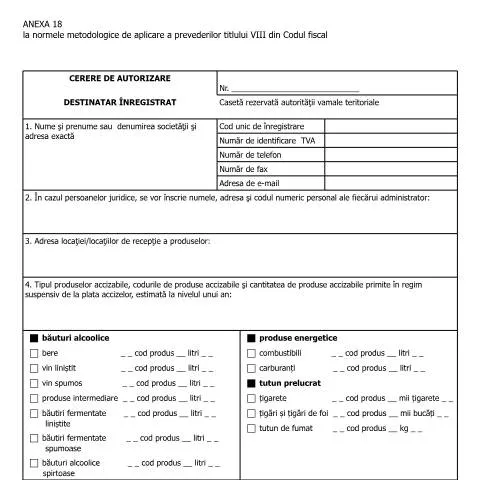 Document preview: Importanța Anexei 18 în legislația fiscală românească — Impozite & fiscalitate (CERFA n°A18_NMT8CF)