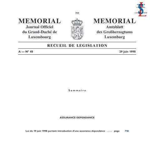 Aperçu du document Comprendre le Mémorial A - N° 48 et son impact social — Démarches administratives (CERFA n°eli-etat-leg-memorial-1998-48-fr-pdf)