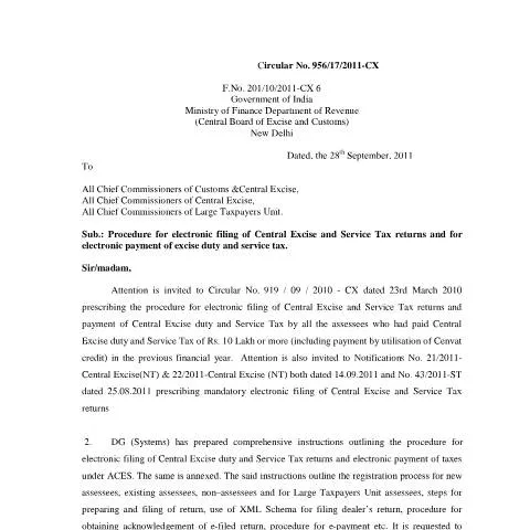 Document preview: Understanding Form 956_17_2011 for GST Obligations — Government & admin (CERFA n°956_17_2011)