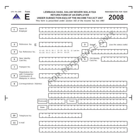 Document preview: Memahami Kewajipan Majikan Melalui Borang E 2008 — Cukai & percukaian