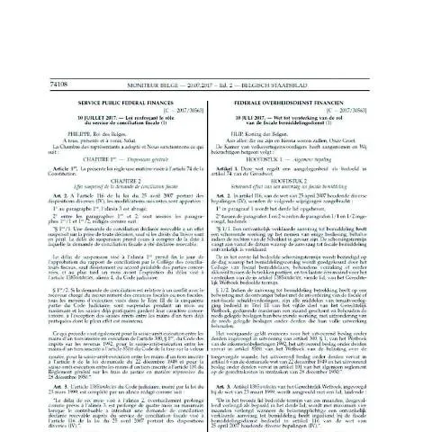 Aperçu du document Loi du 10 juillet 2017 : Un nouvel élan pour la médiation fiscale — Juridique & justice (CERFA n°Wet Loi 10 07 2017)