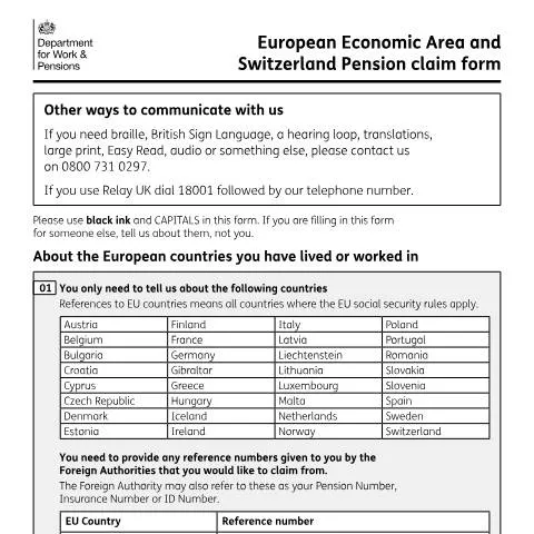 Document preview: How to Claim Your European Pension Rights Through UK System — Retirement & pension