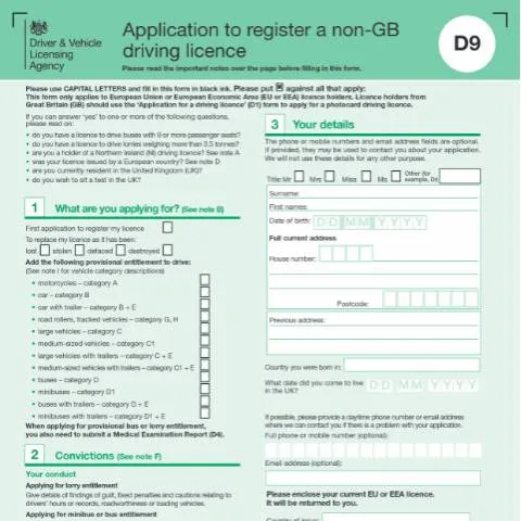 Document preview: How to Register Your European Driving Licence in Britain — Government & admin