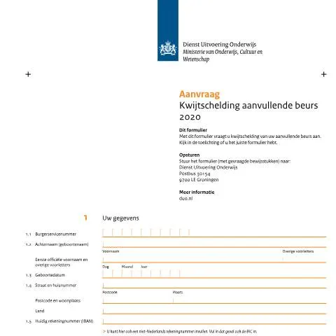 Documentvoorvertoning: Kwijtschelding aanvullende beurs: Wat je moet weten — Onderwijs & opleiding