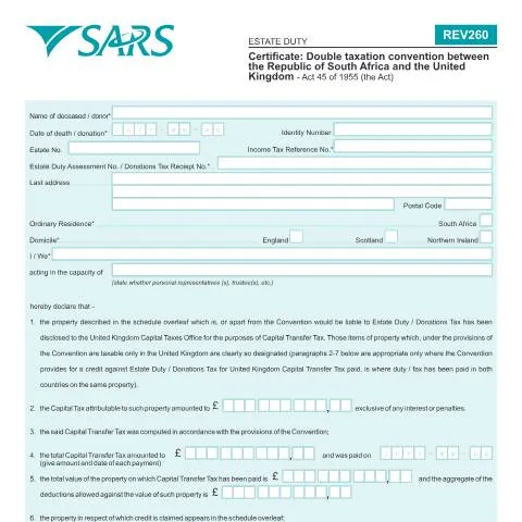 Document preview: Navigating the REV260 Certificate for Cross-Border Taxation — Taxes (CERFA n°REV260)