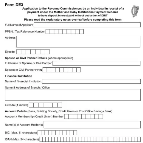 Document preview: Apply for DIRT Exemption Using Form DE3 — Taxes (Form DE3)
