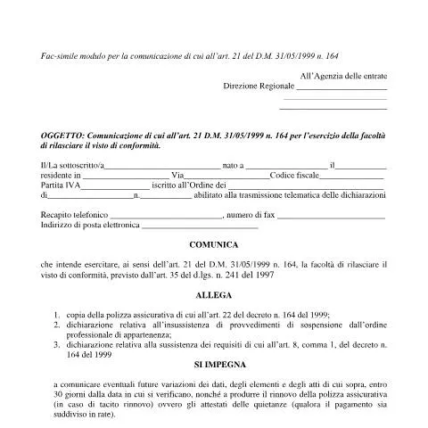 Anteprima documento Visto conformità: guida e utilizzo in Italia — Pratiche amministrative