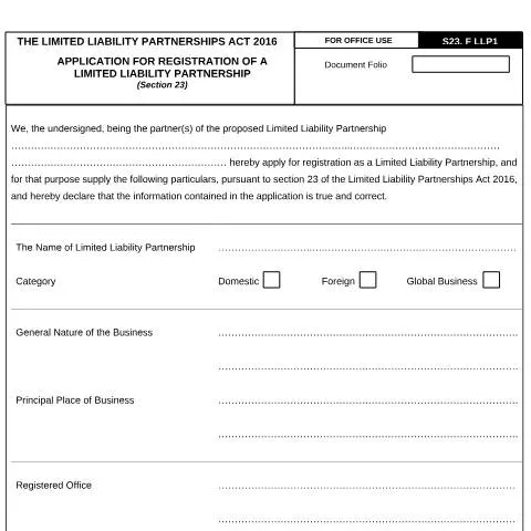 Document preview: Understanding the LLP Registration Process in Mauritius — Business (APPLICATION-FOR-REGISTRATION-OF-A-LIMITED-LIABILITY-PARTNERSHIP_-LLP1)