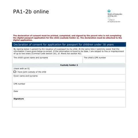 Document preview: Vigtigheden af samtykkeerklæringen ved pasansøgning — Civilstand & identitet