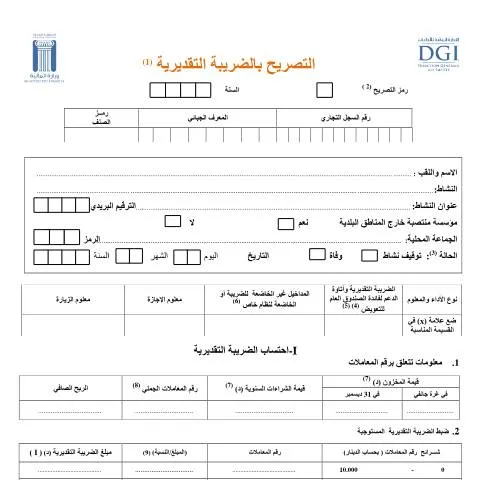 Aperçu du document Guide complet sur le formulaire de déclaration de revenus JIBAYA — Démarches administratives