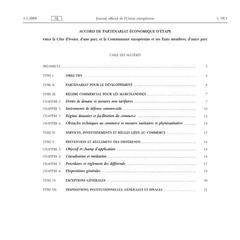 Aperçu du document L'Accord APEI : Un Pilier du Commerce Ivoirien — Démarches administratives