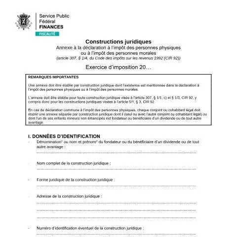 Aperçu du document Comprendre le formulaire 276CJC pour votre déclaration d'impôts — Démarches administratives (CERFA n°155-276cjc)