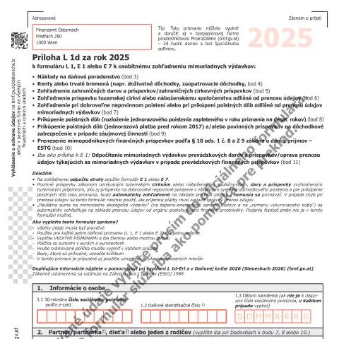 Dokumentvorschau: Das L1d-SK Formular für 2025: Was Sie wissen müssen — Steuern (CERFA n°L1d-SK)