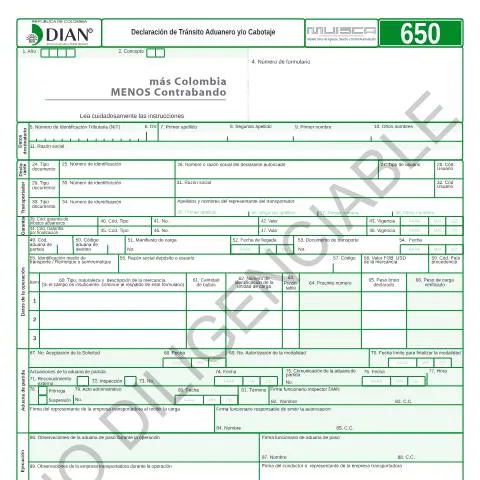 Vista previa del documento Importancia de la Declaración de Tránsito Aduanero en Colombia — Trámites administrativos (CERFA n°F650-2016)