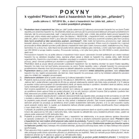 Document preview: Jak správně vyplnit Přiznání k dani z hazardních her — Daně a fiskální záležitosti (CERFA n°25 5560/1)