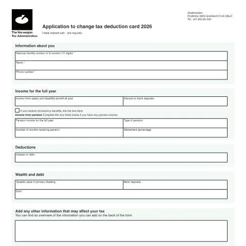 Document preview: Forstå RF-1102: Bestilling av skattefradragskort — Skatt & avgifter (CERFA n°RF-1102)