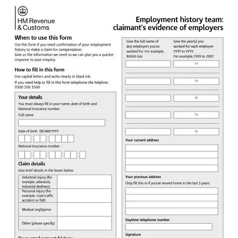 Document preview: How to Request Your Employment History from HMRC for Legal Claims — Work & employment