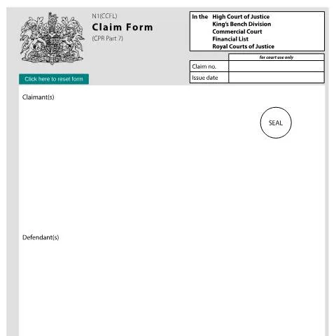 Document preview: Understanding the N1(CCFL) Claim Form in Financial Disputes — Legal & justice