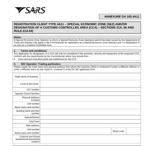 Document preview: Navigating the DA 185 4A11 Form for Economic Opportunities — Government & admin (CERFA n°DA 185 4A11)