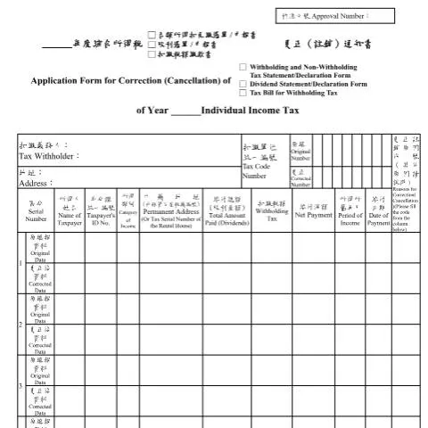 Document preview: 正確填寫綜合所得稅股利資料更正通知書的重要性 — Taxes (CERFA n°綜合所得稅各類所得資料股利資料繳款書更正(註銷)通知書)