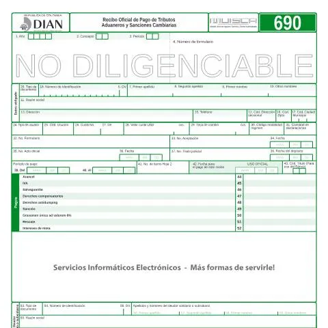 Vista previa del documento Importancia del Recibo Oficial de Pago F690-2009 en Aduanas — Trámites administrativos (CERFA n°F690-2009)