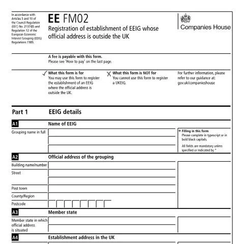 Document preview: Essential Guide to EE FM02 for EEIG Registration — Immigration & visas