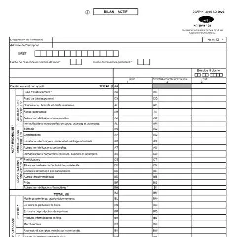 Aperçu du document Déclaration fiscale BIC/IS : tout savoir sur la liasse 15949*07 — Impôts & fiscalité (CERFA n°15949*07)