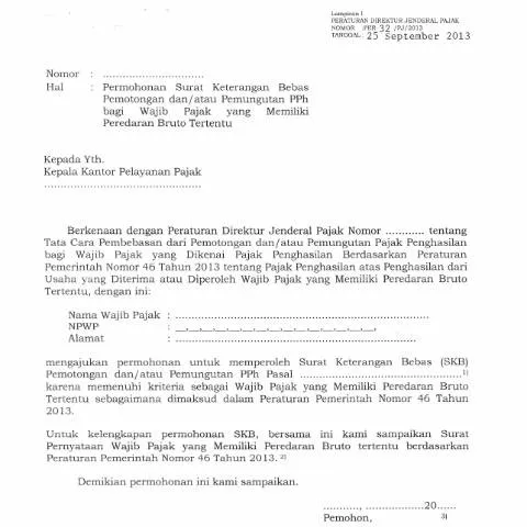 Document preview: Panduan Permohonan Surat Keterangan Bebas Pemotongan PPh — Pajak & perpajakan (CERFA n°ID-DJP-Permohonan-Surat-Keterangan-Bebas-Pemotongan-dan-atau-Pemung)