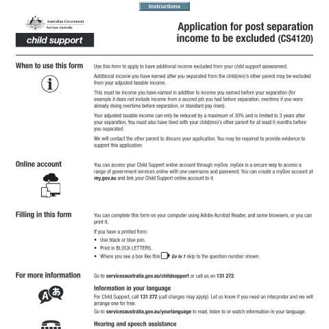 Document preview: Understanding the CS4120 Application for Income Exclusion After — Government & admin (CERFA n°CS4120)